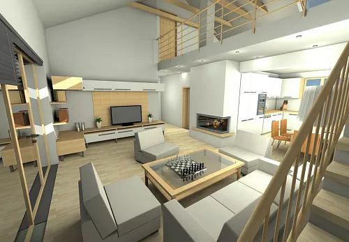 Rodinné domy Projekt rodinného domu v Újezdě