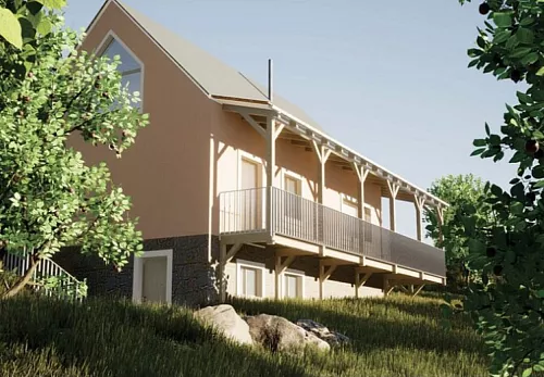 Rodinné domy Projekt rekreačního objektu v Halenkovicích