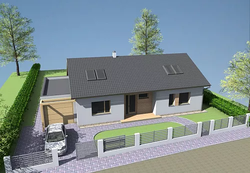 Rodinné domy Projekt rodinného domu v Újezdě