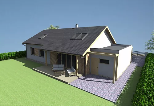 Rodinné domy Projekt rodinného domu v Újezdě