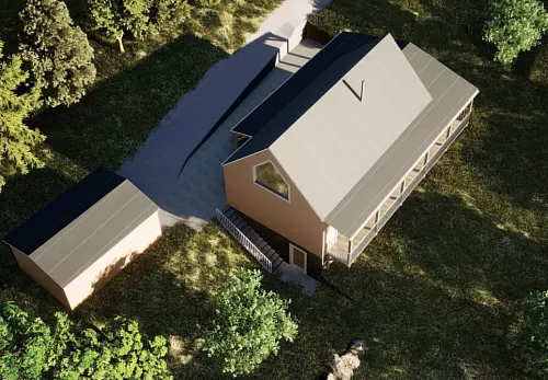 Rodinné domy Projekt rekreačního objektu v Halenkovicích