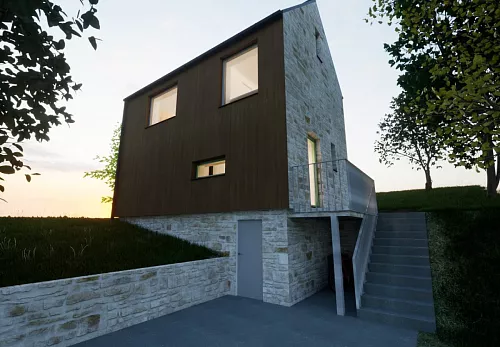 Drobné stavby Projekt chaty pro rodinnou rekreaci