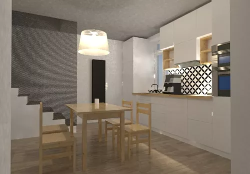 Interiéry Návrh a projekt interiéru půldomku ve Zlíně