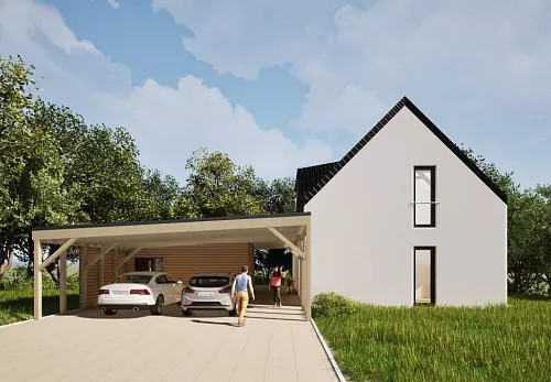 Rodinné domy Projekt rodinného domu v obci Racková