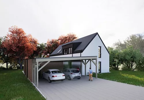 Rodinné domy Projekt rodinného domu v obci Racková