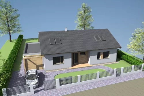 Projekt rodinného domu v Újezdě