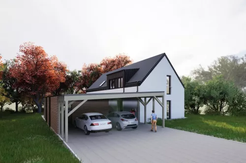 Projekt rodinného domu v obci Racková